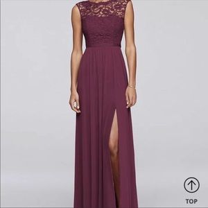 David’s Bridal Bridesmaids Dress F19328 Size 2